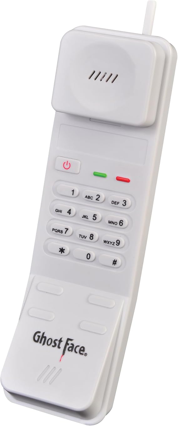 Fun World Ghost Face Phone with Sound Accessory Prop Multi