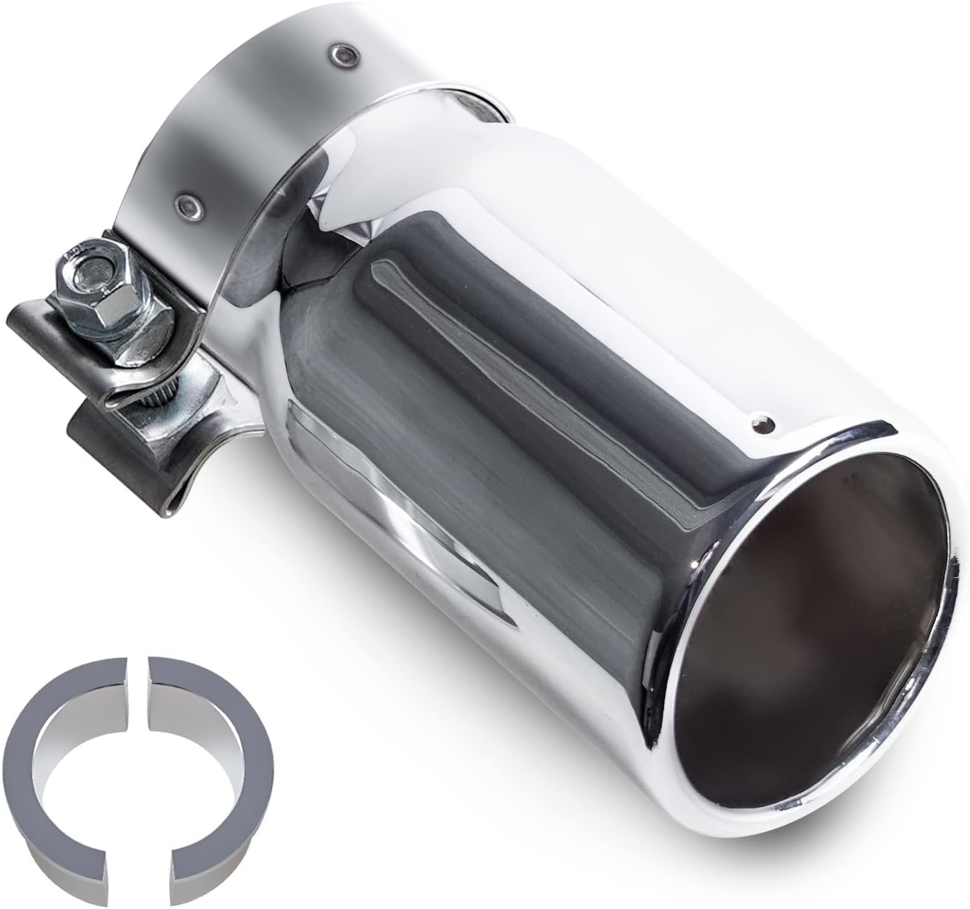 Exhaust Tip Compatible With Toyota Tacoma 2005-2023, 2.82.3 inches inlet Chrome Bolt-on Replace PT932-35162 Silver,6.9 length