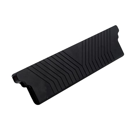 Desktop Memory Heatsink Aluminum Alloy RAM Heatsink Radiator Memory Cooling Vest Memory Bar Armor Heat Dissipation Pad for Desktop DDR4 DDR5 Memory (Black)