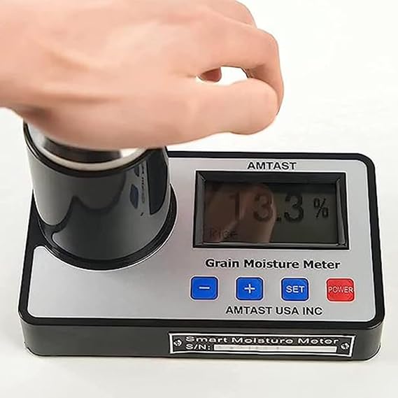 Moisture Analyzer,Rapid Humidity Detection Digital Display, Coffee Cocoa Bean Wheat Corn Moisture Content Test