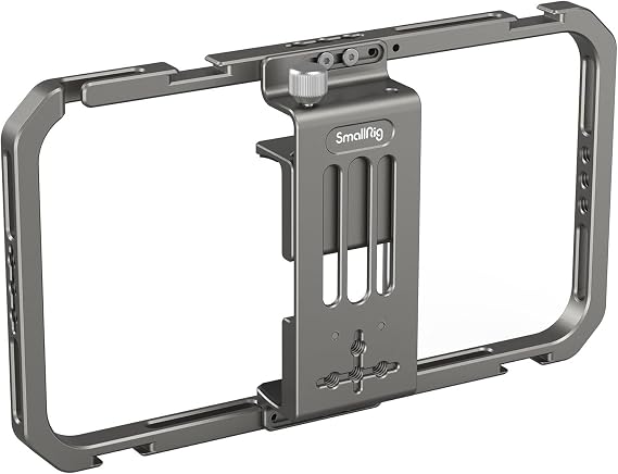 SMALLRIG Universal Phone Video Rig for iPhone for Samsung for Huawei, Universal Phone Cage Vlogging Rig, Aluminum Alloy Filmmaking Rig for Videomaker Videographer - 2791B
