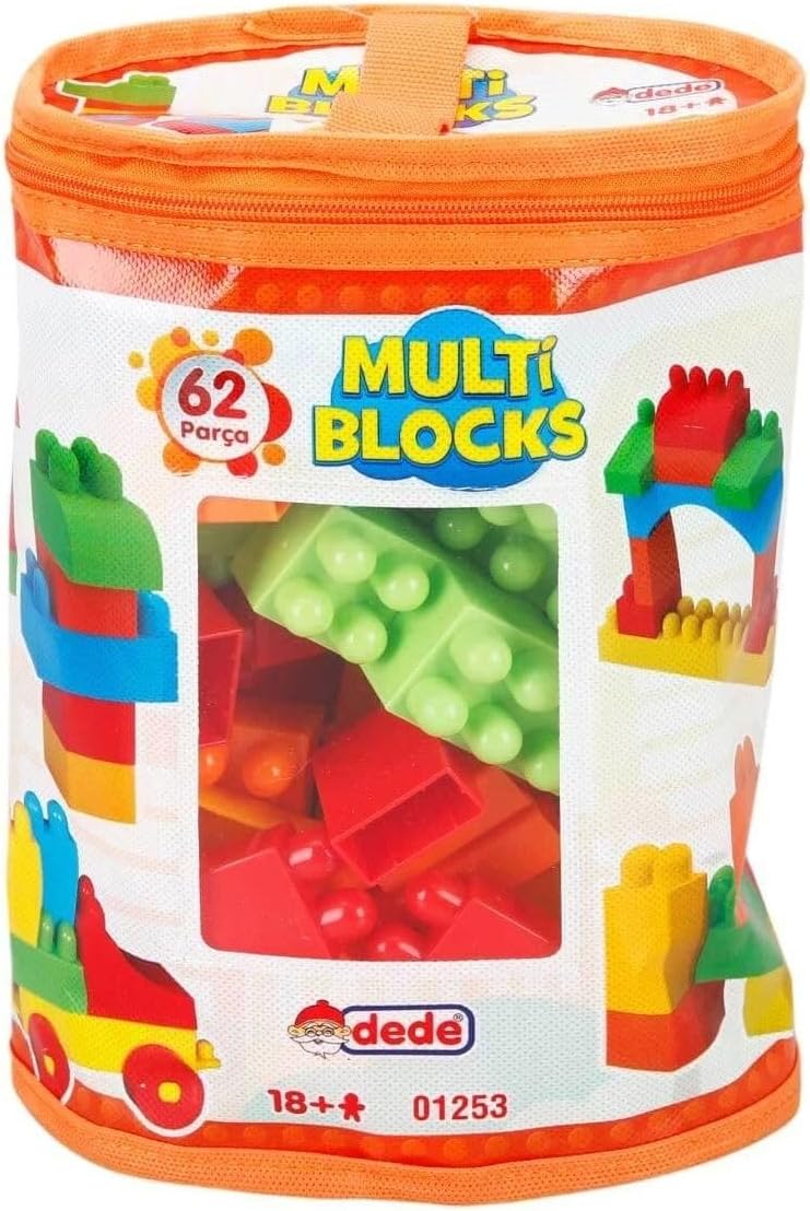 Multi Blocks 62 Piece Block Toys