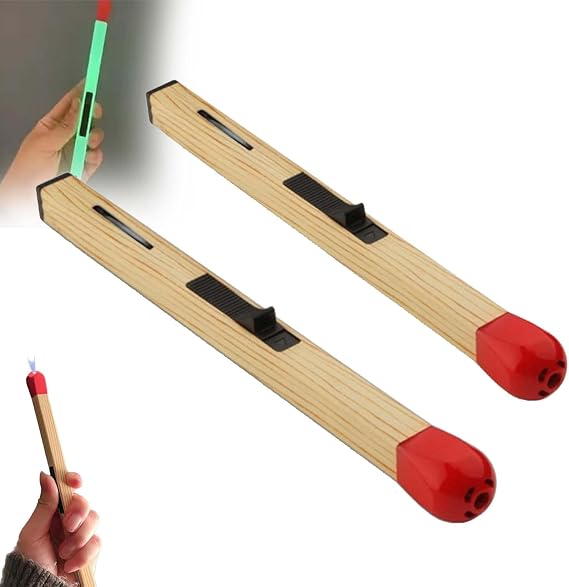Match Shaped Candle Lighter,Big Match Stick Lighter,Creative Giant Match Shaped Butane Lighter,Refillable Novelty Lighter,Multipurpose Adjustable Large Stick BBQ Lighter for Kitchen Fireplaces Camping