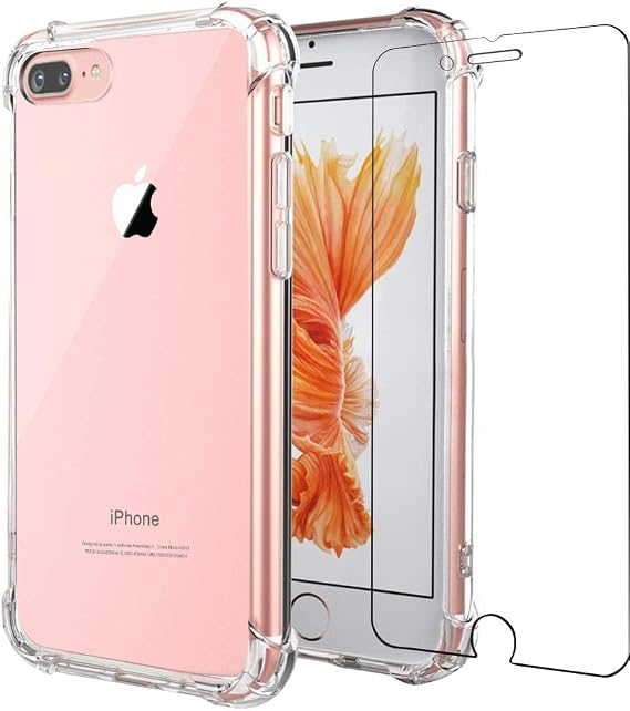 Compatible iPhone 8 Plus/7 Plus/6s Plus/6 Plus Phone Case Clear