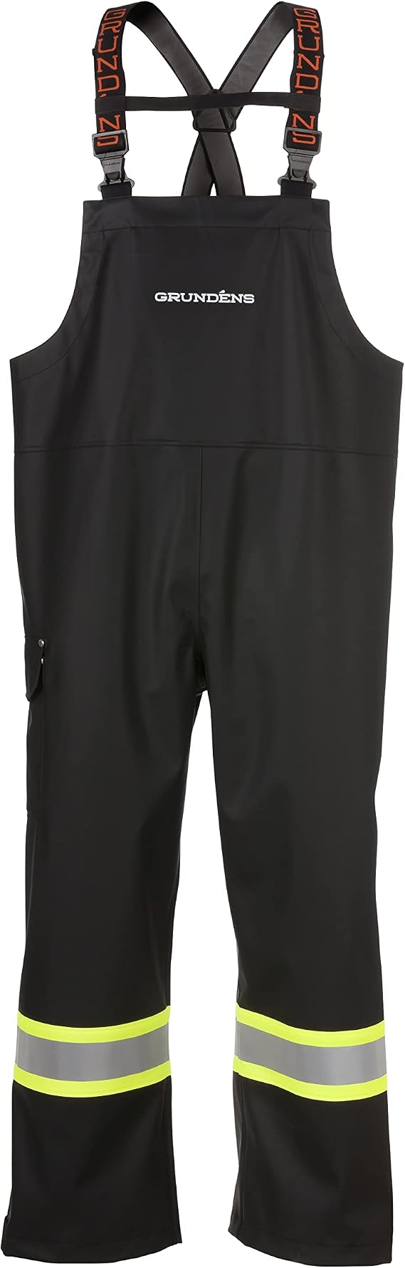 Grundens Men's Neptune Bib - Fishing Pants, CSA Black Reflective, XX-Large