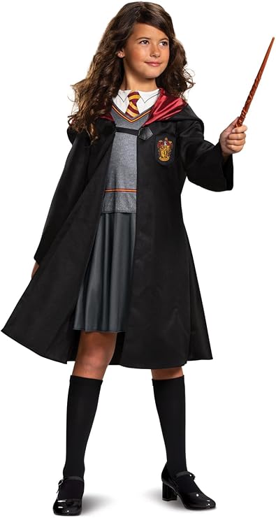 Hermione Granger Costume, Official Harry Potter Wizarding World Outfit for Kids, Classic Children's Size