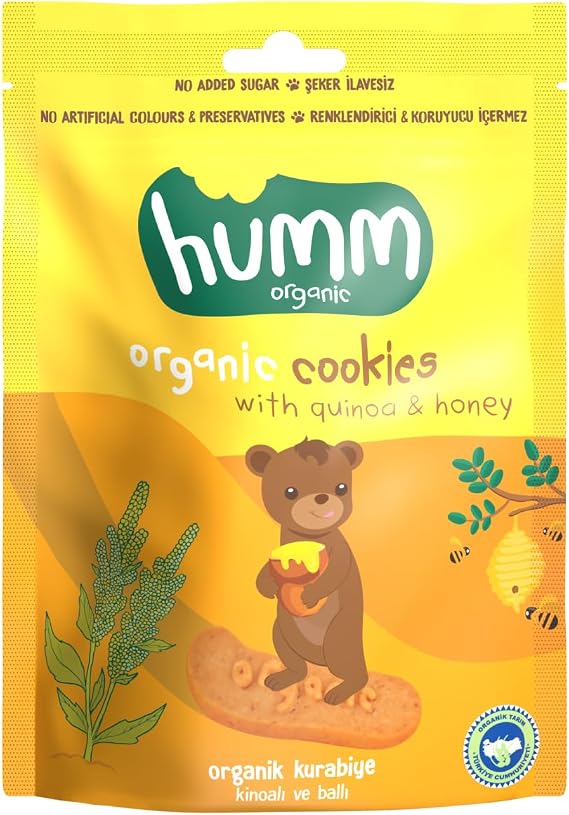 Humm Organic Ballı Kinoalı Kurabiye 1 Paket(55 Gr x 1 Adet)