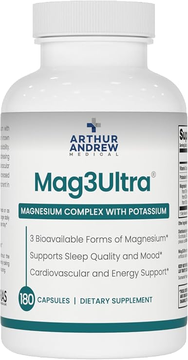 Arthur Andrew Medical, Mag3Ultra, Triple Magnesium, 180 Capsules