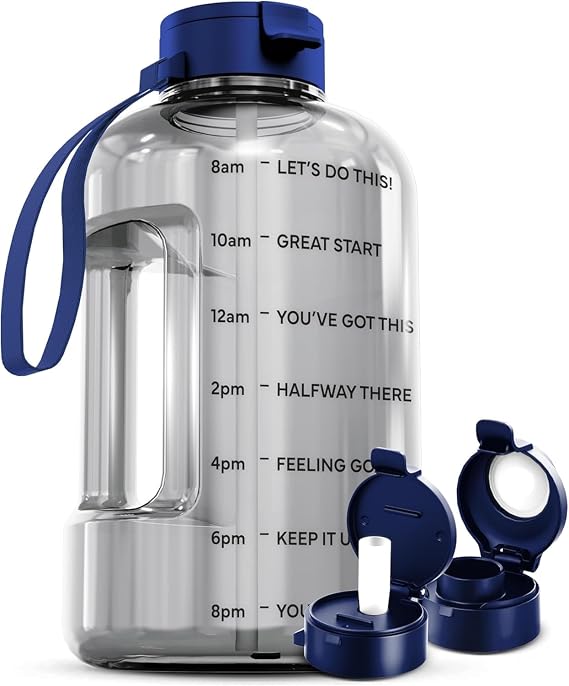 AQUAFIT 1 Gallon Water Bottle with Motivational Quotes