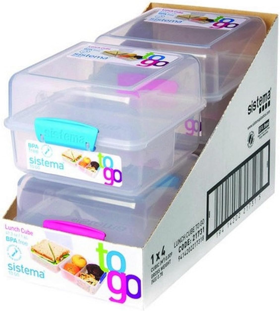 Klip It Lunch Cube Clr6c