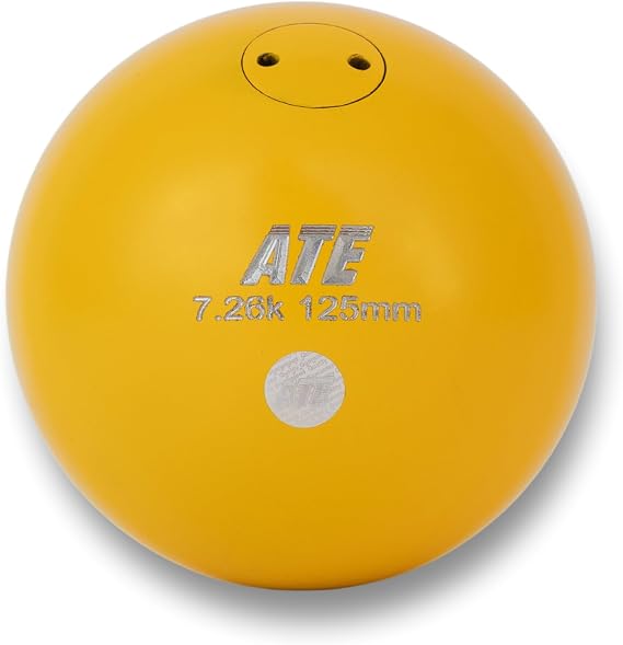 ATE Professional Steel Shot Put for Track and Field | Balanced Competition Training Ball with Heavy-Duty Painted Finish | Precision Machined for Grip and Control