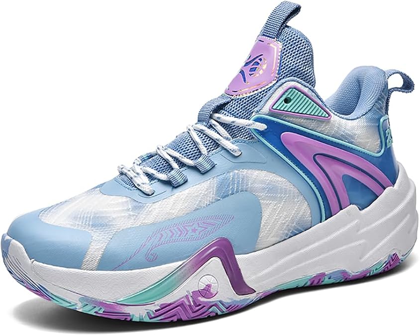 Basketball Shoes for Men Women - Breathable Non-Slip High Tops with Lockdown Support & ENRG-XE Midsole - Indoor/Outdoor Court Sneakers