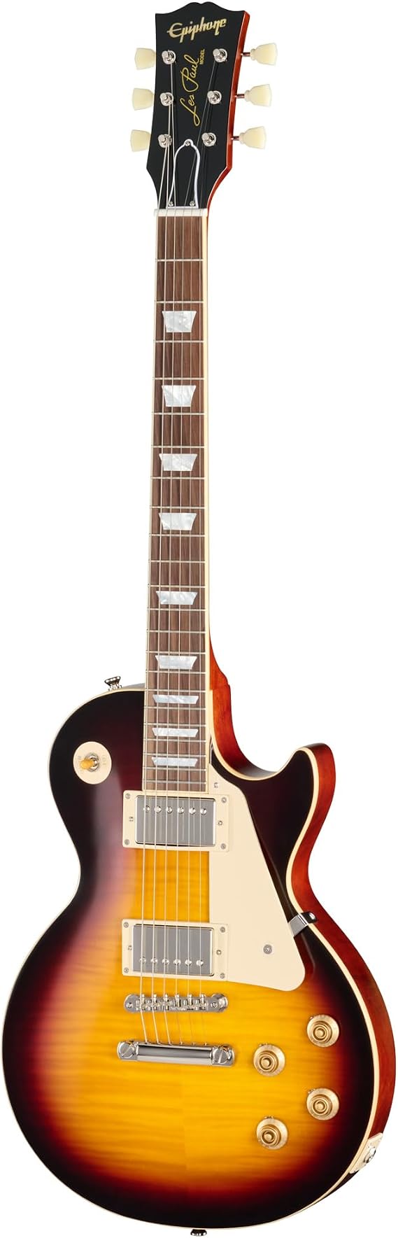 Epiphone Inspired by Gibson Custom 1959 Les Paul Standard Reissue, Dark Burst with Case