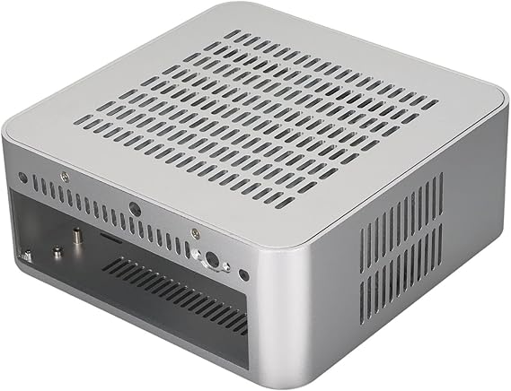 Mini ITX Computer Case, Desktop Case Gaming PC Case for Home Video Computers, Hotel Computers, Self Service Terminals, Good Heat Dissipation