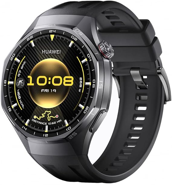 HUAWEI WATCH GT 6 Pro 46mm スマートウォッチ 1.47インチ大画面 最長21日間バッテリー サイクリング/登山/進化したゴルフナビ スポーツモード100種類以上 GPS搭載 心電図分析 健康/情緒モニタリング iOS/Android対応 ブラック