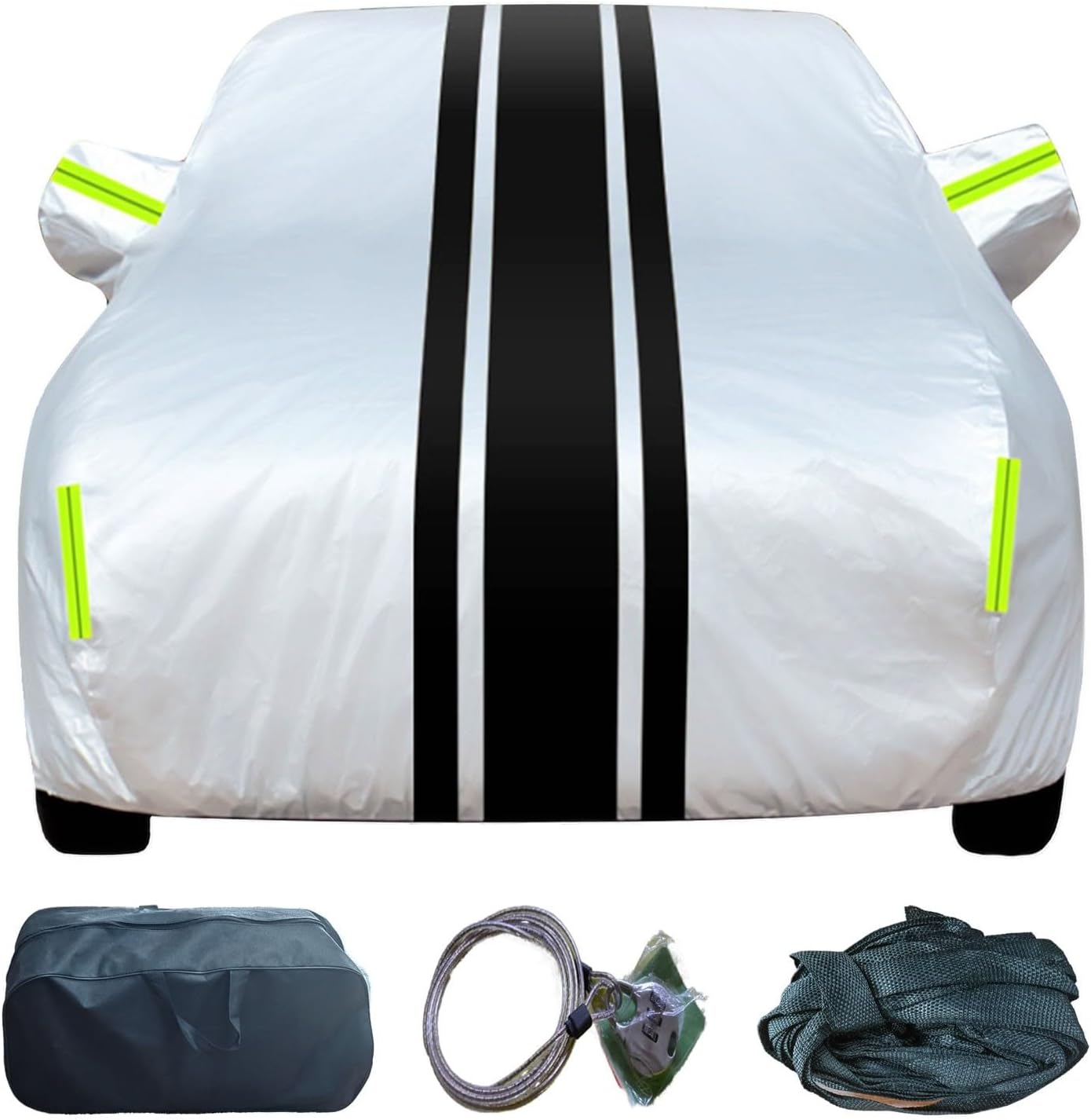 DFT Outdoor Car Cover for Nissan 100 200 300 Outdoor Car Cover Sun Protection and Rain Protection to Prevent Paint Scratches Reflective StripsColor:CC,Size:300 ZX Z32