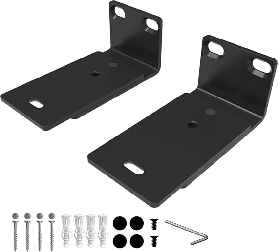 Sound bass Adjustable Soundbar Wall Bracket For Bose Sound Bar, Black, Pair