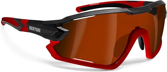 Bertoni Sport Sunglasses Polarized Photochromic Cycling MTB Running QUASAR