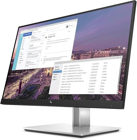 HP E23 G4 23" Class Full HD LCD Monitor - 16:9-23" Viewable - in-Plane Switching (IPS) Technology - 1920 x 1080-250 Nit - 5 ms - HDMI - VGA - DisplayPort - USB Hub