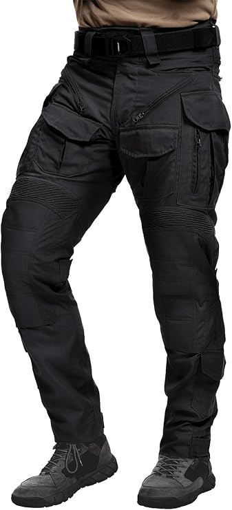 IDOGEAR Sports G5 Combat Pants Mens Military Camo Clothing with Knee Pads Multi Pockets Work Pants for Outdoor