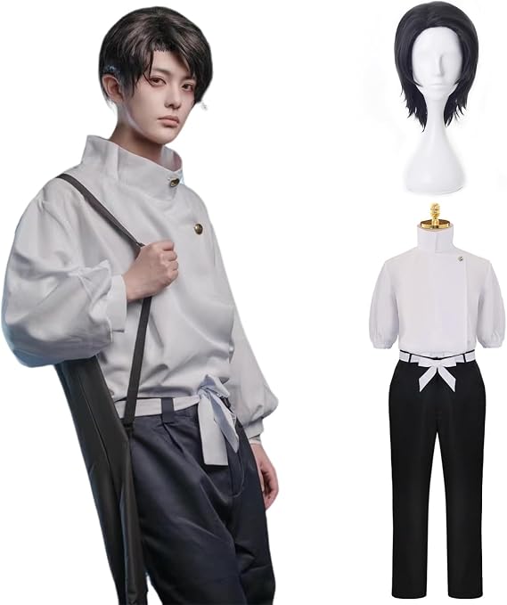 Kamiawase Goods Anime Cosplay Wig Included, Satoru Gojo, Nobara Kugisaki, Megumi Fushiguro, Yuji Itadori, Maki Zenin Cosplay Costume, Full Set, Adult Costume, Cultural Festival