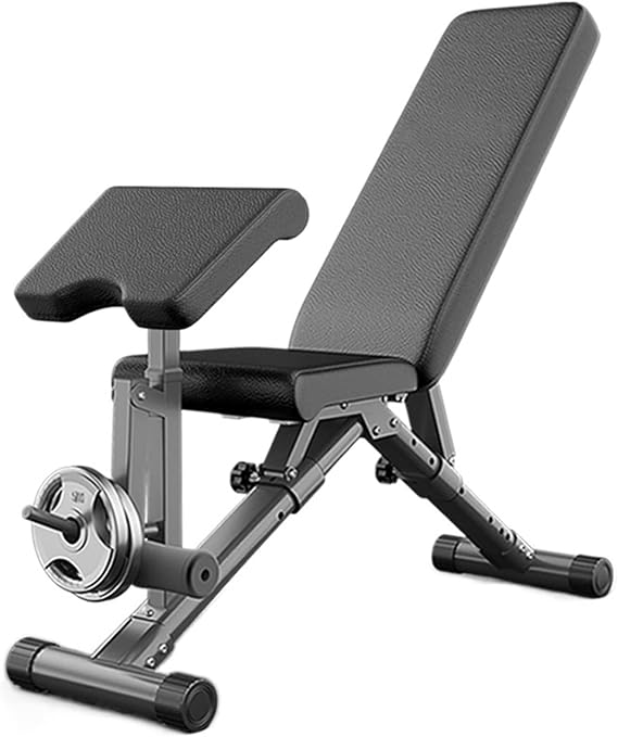 Abdominal Muscle Bench, Multi-functional Fitness Chair for Sit-ups and Dumbbell Press, Home Gym Equipment for Core Strength Training