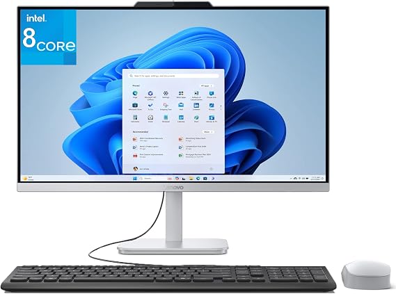 Lenovo 24 Intel 8-Core i3-N305 16GB 1TB SSD All-in-One Desktop Computer