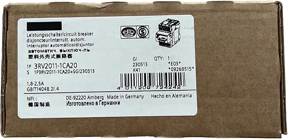 3RV2011-1CA20 3RV20111CA20 Sealed in Box