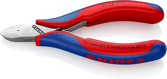 KNIPEX Electronics Diagonal Cutter 115 mm, 77 22 115