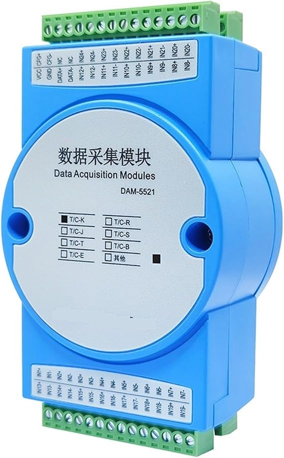 Analog Acquisition Module 24-channel K-type thermocouple data acquisition to RS485 module MODBUS isolation converter DAM-5521(24 channel J type)