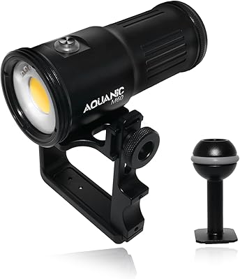 nitescuba M60 Scuba Diving Flashlight 6000 Lumens Underwater Diving Light,Dive Light Rechargeable with USB-C Charging,IP68 Waterproof Night Dive Torch100m330ft