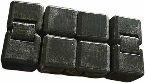 Fidget Toy, Foldable Stress Relief Cube, 4 Pieces, Black
