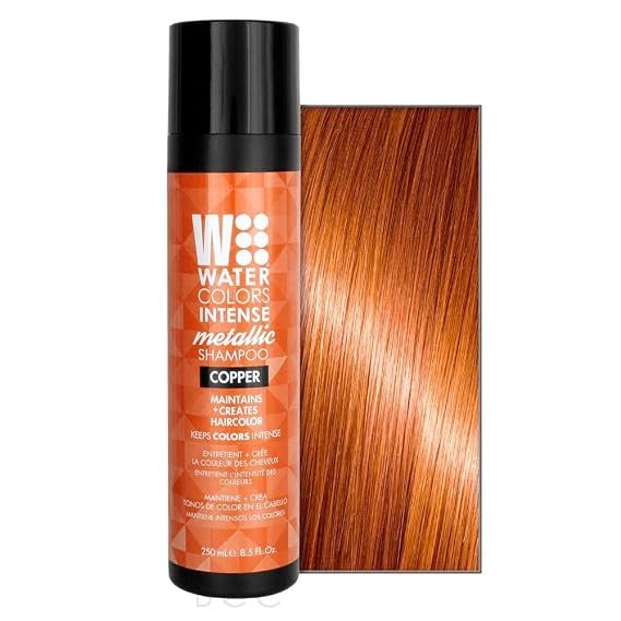 Watercolors Intense Metallic Color Depositing Shampoo, Copper, 8.5 Fl Oz