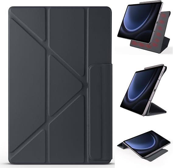 Case for Oppo Pad 4 Pro 13.2 (2025): Slim Tri-fold Case with Magnetic Attachment, Auto Sleep/Wake, Multiple Viewing Angles, Lightweight Protection and (Svart)