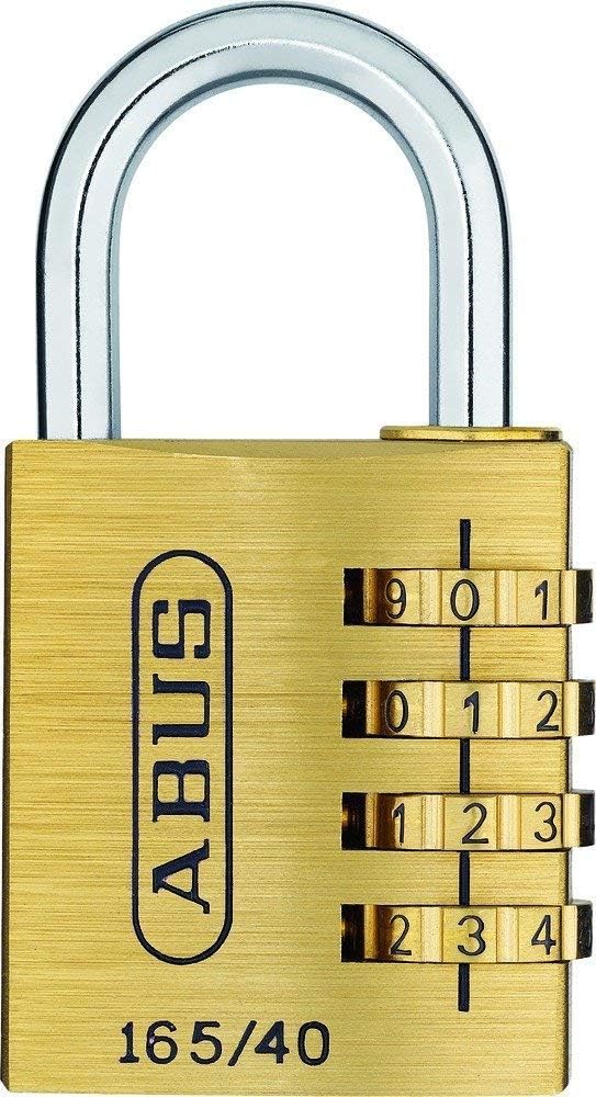 ABUS 20134 Brass Combination Lock 165/20SB, Size: 20 mm