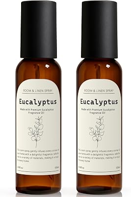 THE GOOD SOUL PROJECT Eucalyptus Linen and Room Spray, Fragrant Room Spray, Odor Eliminator, Long Lasting Air Fresheners for Home, Bedding, Fabrics, 8.12 fl oz