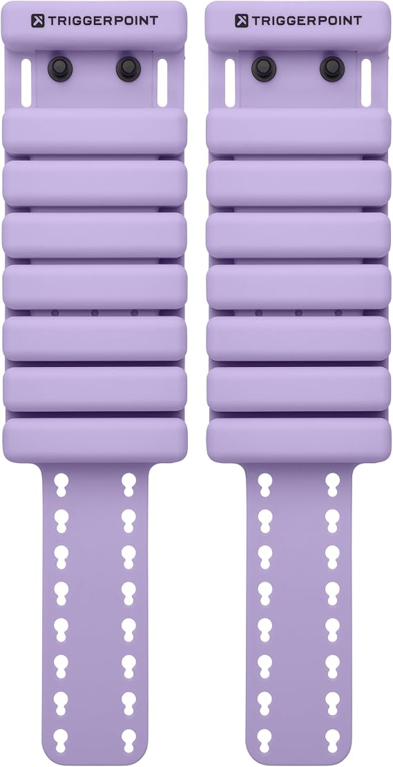 TRIGGERPOINT: Adjustable Ankle and Wrist Weights for Men and Women - 2LB (1 Pair) - Lavender - Perfect for Yoga, Pilates, Home Workouts, and More