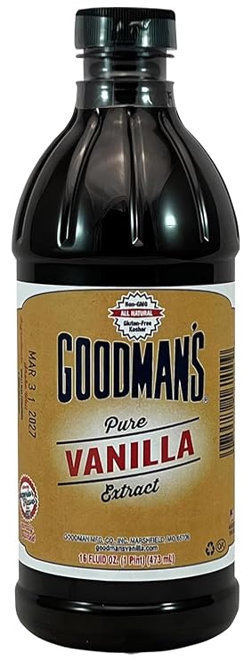 Goodman's - Pure Vanilla Extract - No Sugar, Non-GMO - 1 Pint
