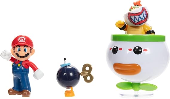 Super Mario 410314 Action Figures, Mario and Bowser
