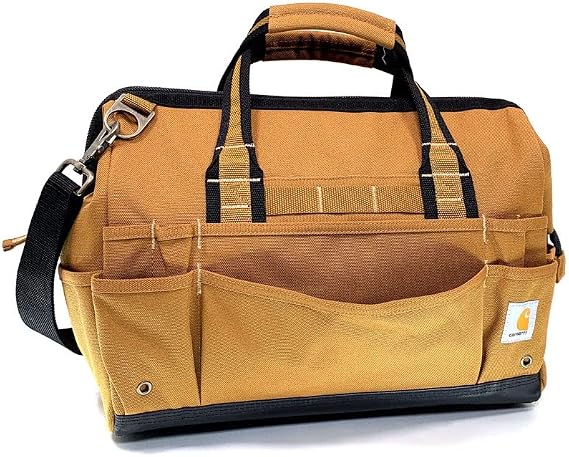 Carhartt Gear B0000352 16-Inch 30 Pocket Heavyweight Tool Bag - One Size Fits All - Carhartt Brown