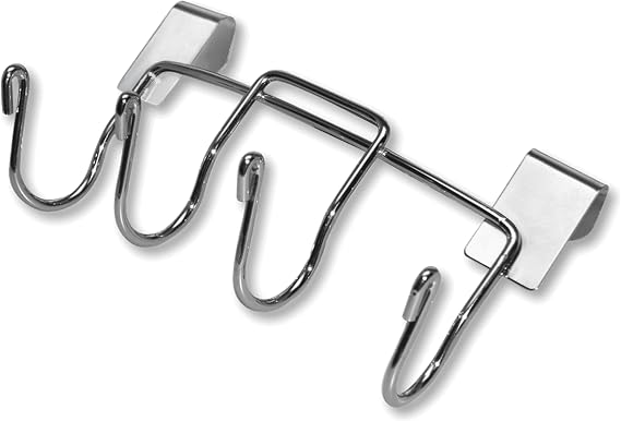 Weber Grill Tool Holder Steel HeavyDuty Plated Tool Hooks for 18.5" & 22.5" Weber Charcoal Grills, Keeps Tools Within Reach, Kettle Grill Accessories