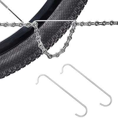 2 Pieces Bike Chain Hook Stainless Steel Connecting Repair Tool for Mountain Road Bicycle MTB