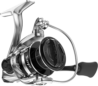 Travel Fishing Reels Spinning Tempo Vertix 101 BB 6.2:1 High Gear Ratio - 20LBs Drag Max Carbon Fiber Perfect for Freshwater Bass Catfish Spinning Reels