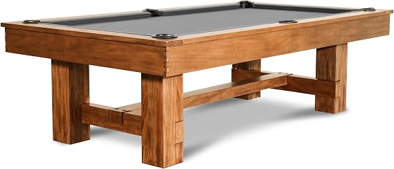 Nixon Billiards - Presli Slate Billiard Pool Table (Native Acacia, 8 ft)