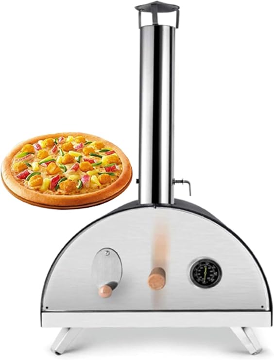 Wood Fired Outdoor Pizza Oven Portable Hard Wood Pellet Pizza Oven Ideal for Any Outdoor Kitchen