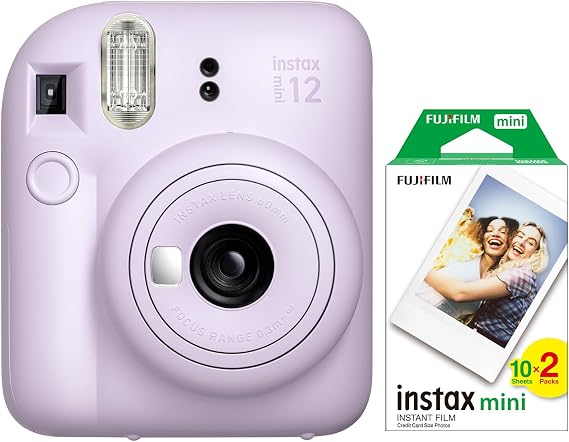 Instax Mini 12 Lila Camera And 20's Mini Movie