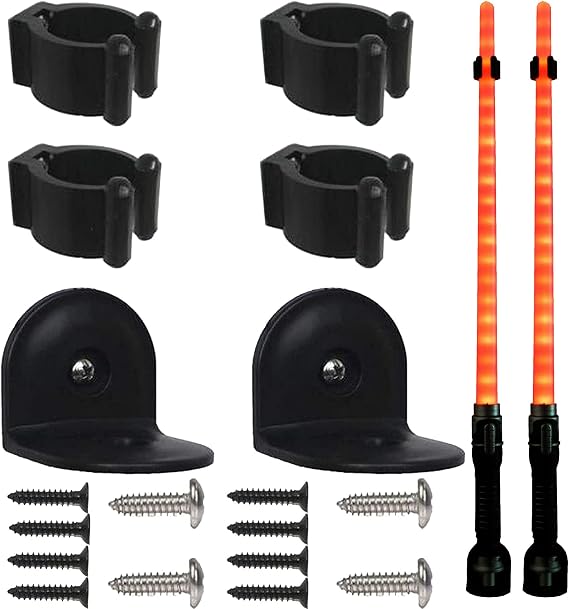 Pmsanzay Light Saber Wall Display Rack Light Saber Wall Mount Wall Rack Wall Holder - Easy to Install - Used in Both Commercial and Residential Settings - Hardware Included - No Lightsaber -2/PK