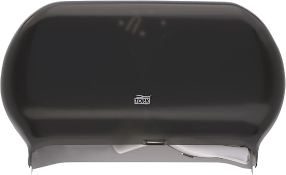 Tork Twin Jumbo Toilet Paper Roll Dispenser Smoke T22, 56TR