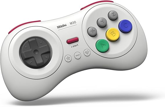 8Bitdo M30 Bluetooth Controller, Switch, Windows ve Android için, SEGA's Classic Games için 6 Düğmeli Düzen