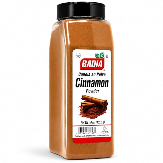 Badia Cinnamon Powder 16 oz Sweet and Aromatic Ground Cinnamon Spice, Warm Flavor with a Smooth Finish